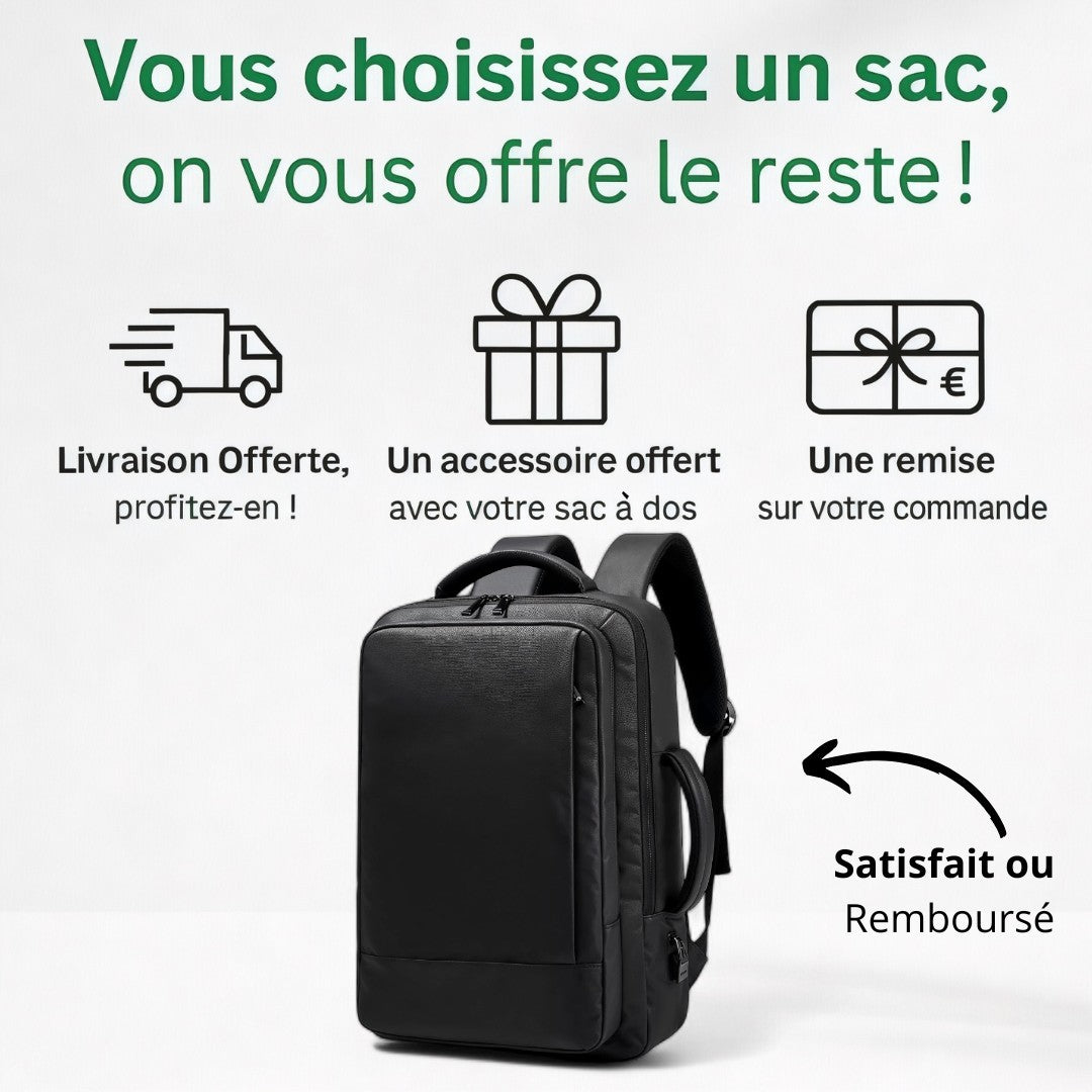Sac à dos connecté extensible 20-30L – Nova Axis – Havresacs