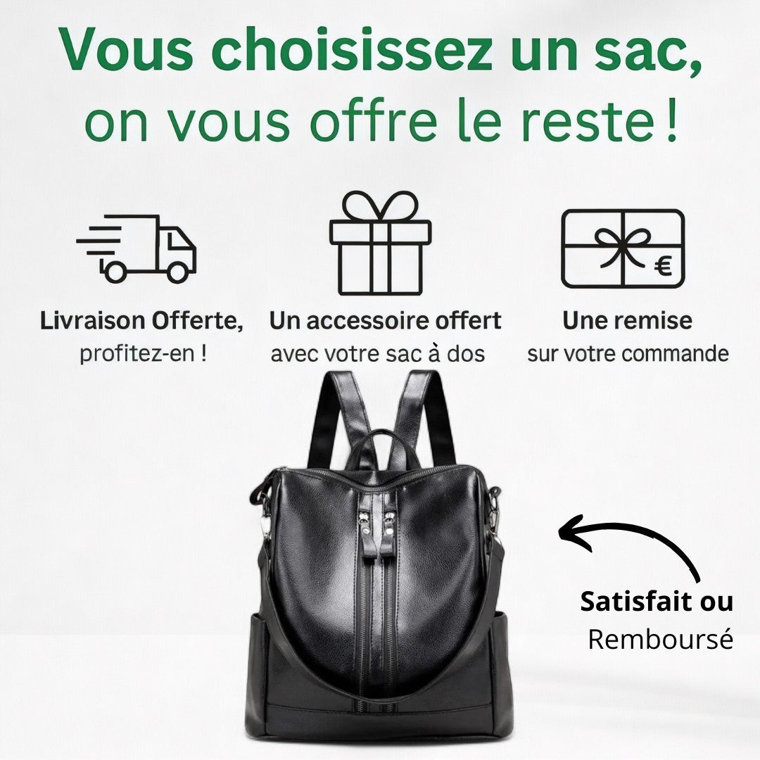 Sac à Dos Femme Cuir PU 15L – SoftLeatherChic – Havresacs