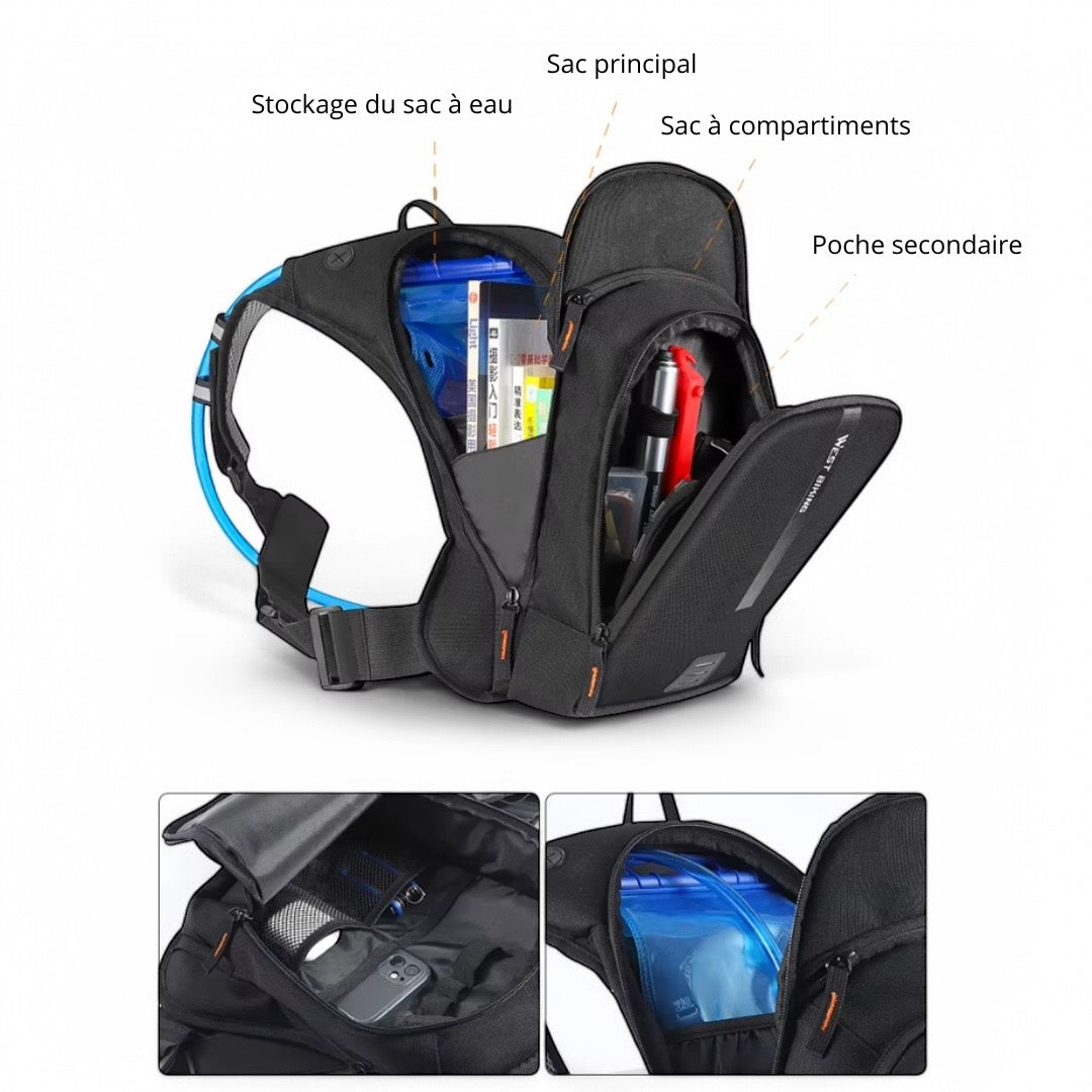 Sac à dos cyclisme 10L – UltraLight Pro – Havresacs