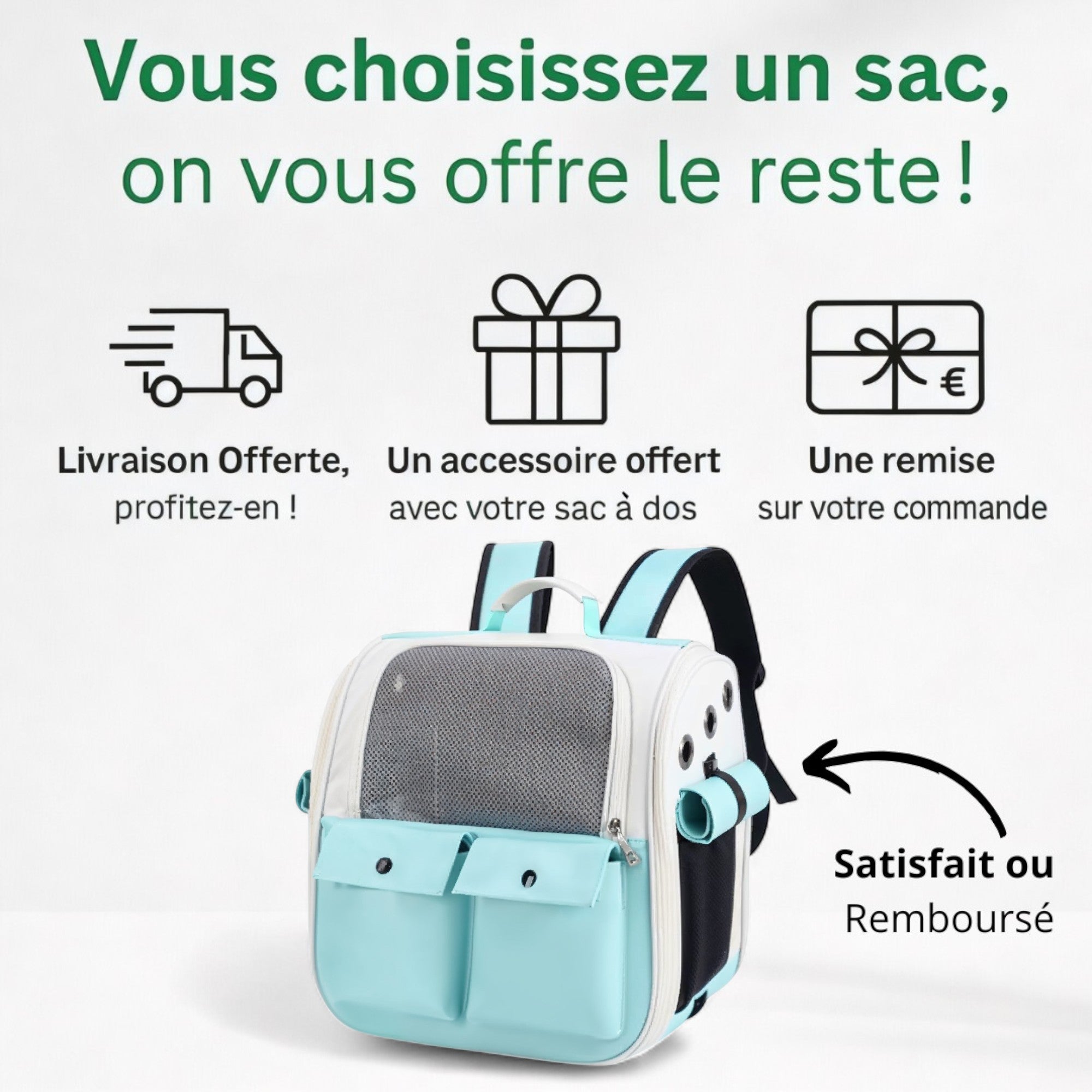 Sac à dos pour chat pliable et ventilé ConfortChat – Havresacs