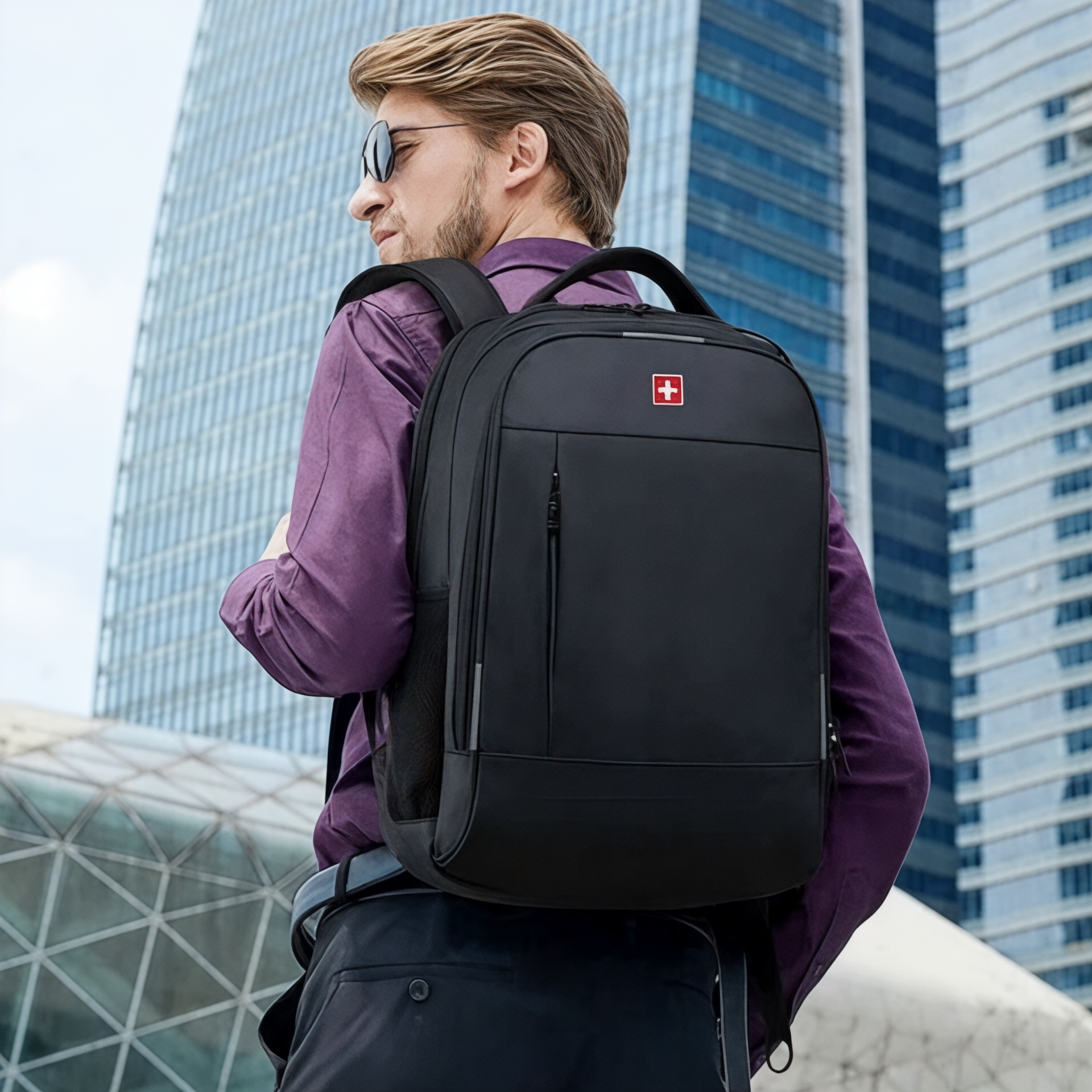 Sac à dos business waterproof – Swiss Executive – Havresacs