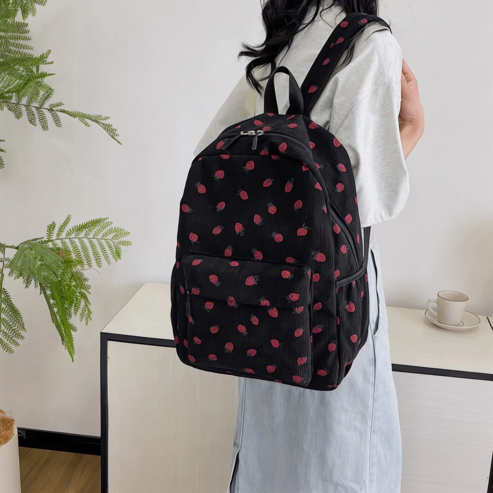 Sac à Dos Femme Motif Fraise 20L – SweetStrawberry – Havresacs