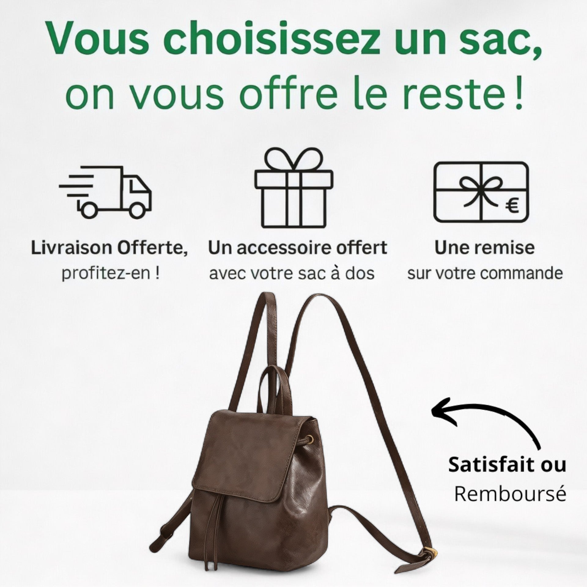 Sac à Dos Femme Mini Cuir PU 5L – ChicMini – Havresacs