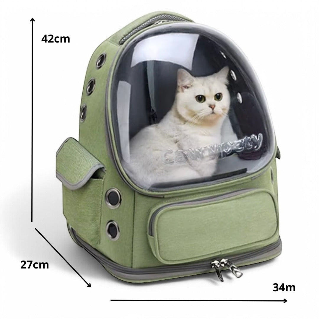 Sac à dos transparent pliable pour animaux TranspaPet – Havresacs