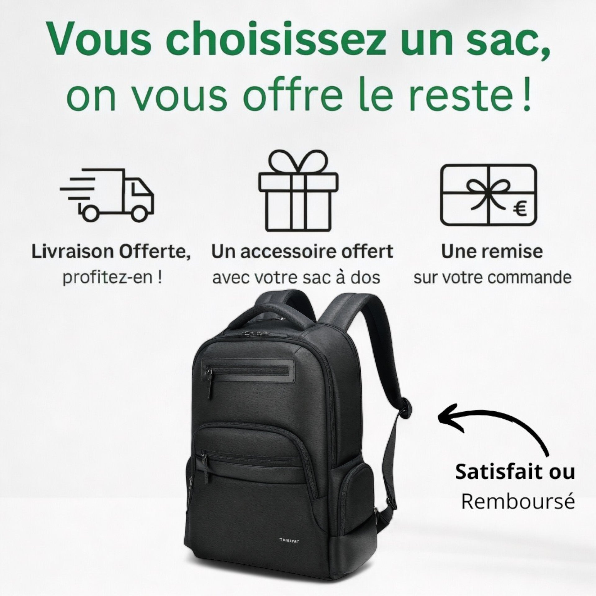 Sac à dos de voyage étanche 20L – Connect Pro – Havresacs