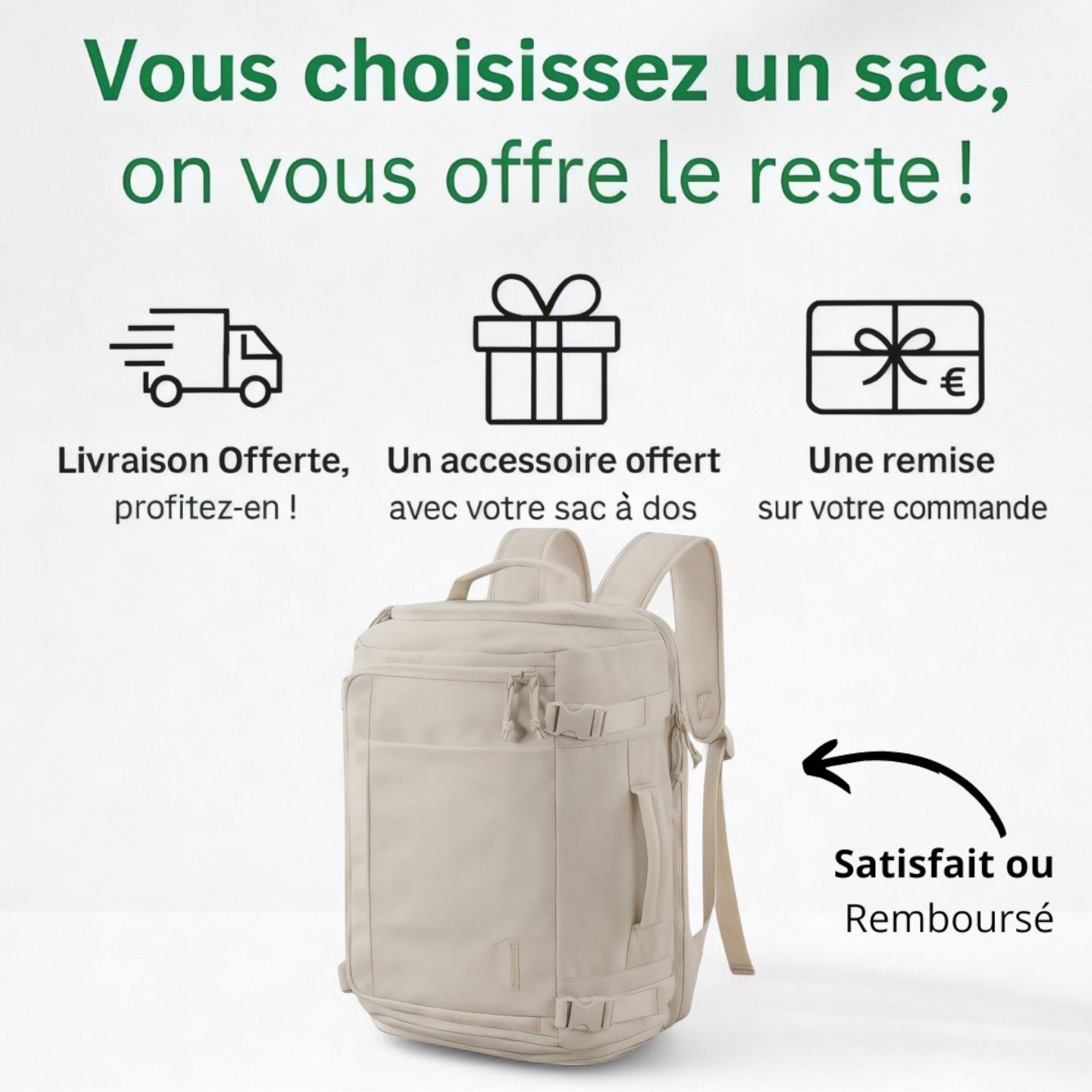 Sac à dos voyage cabine de 30L – Havresacs