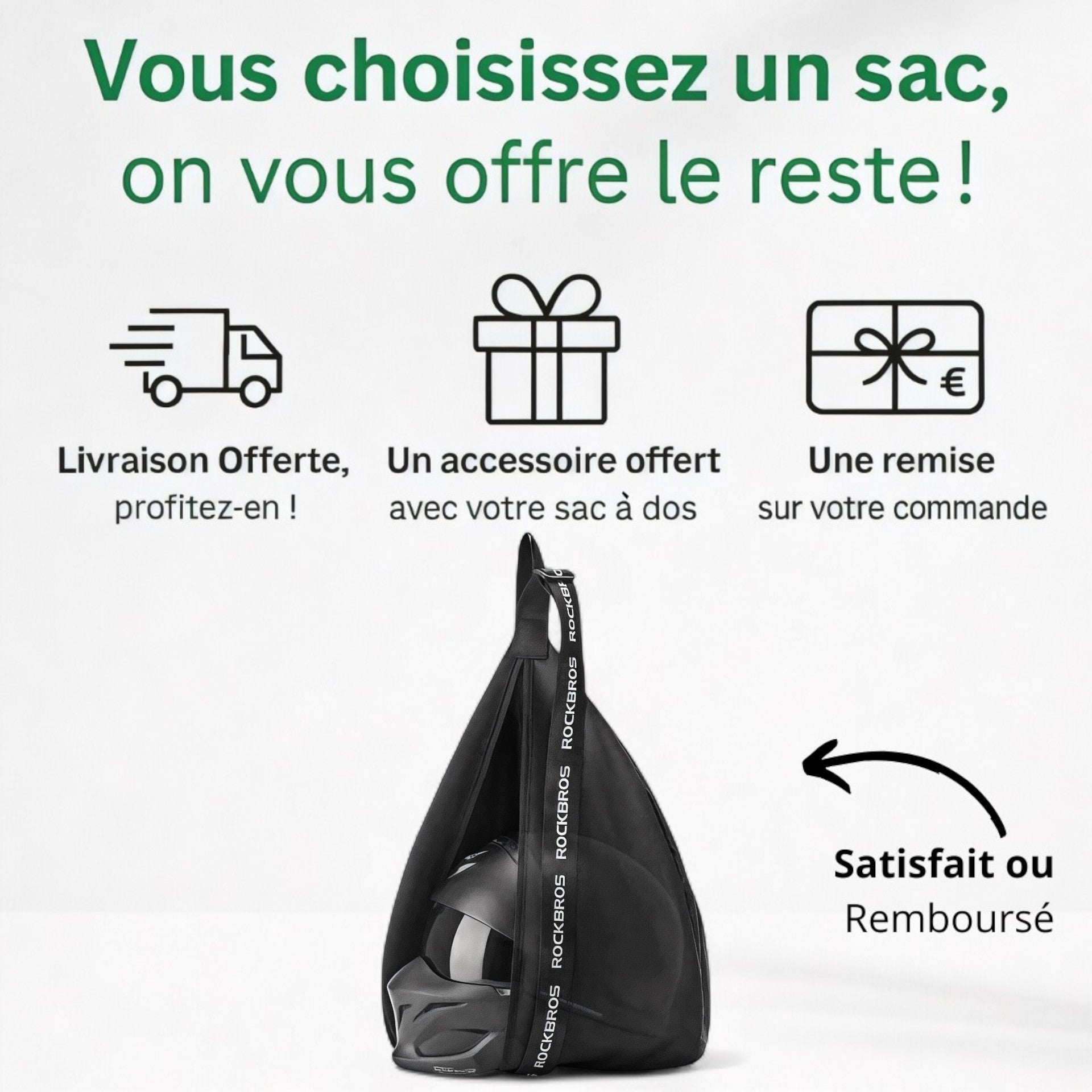 Sac à dos casque de moto 25l – RiderPack – Havresacs