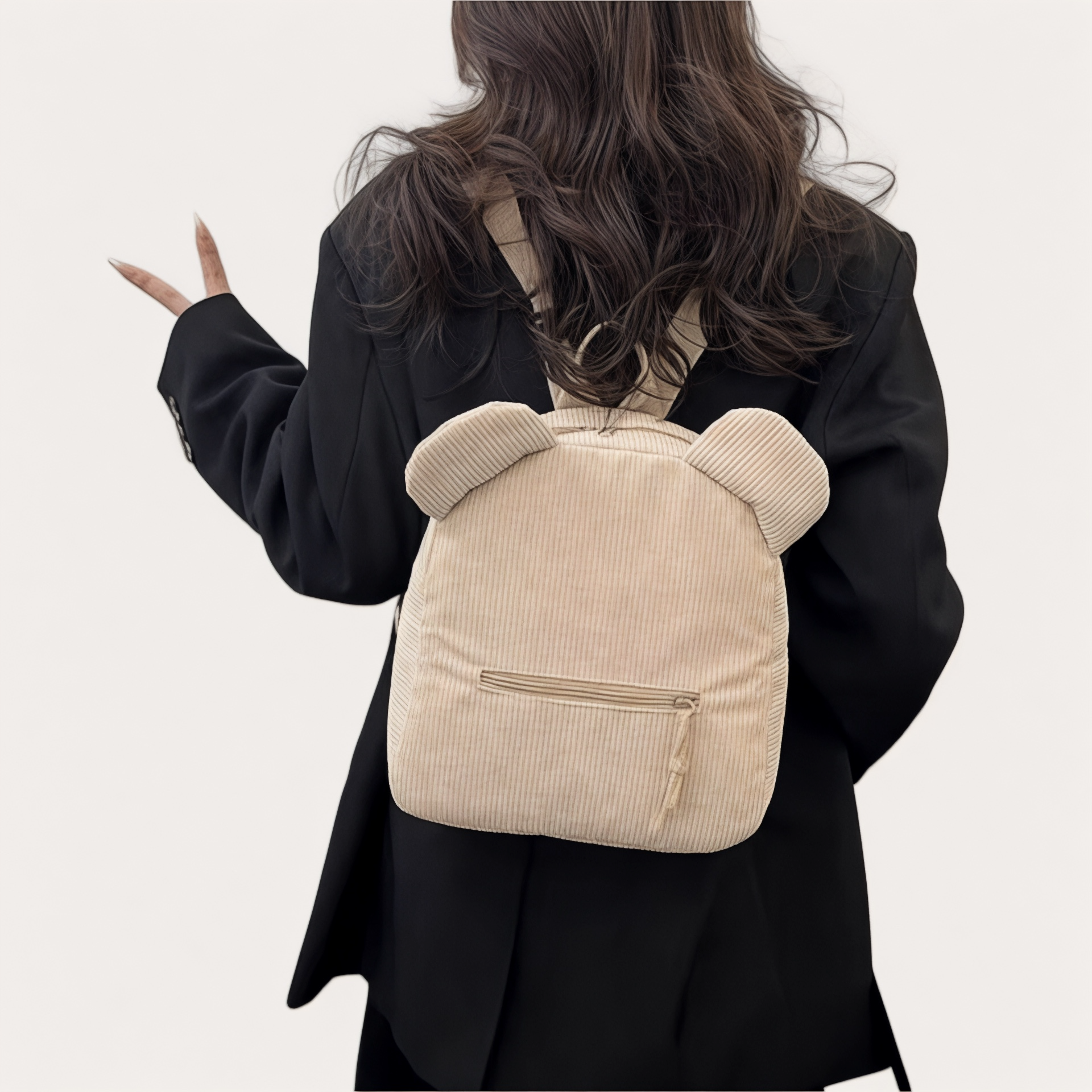 Sac à Dos Femme Velours Nounours 10L – NounoursChic – Havresacs