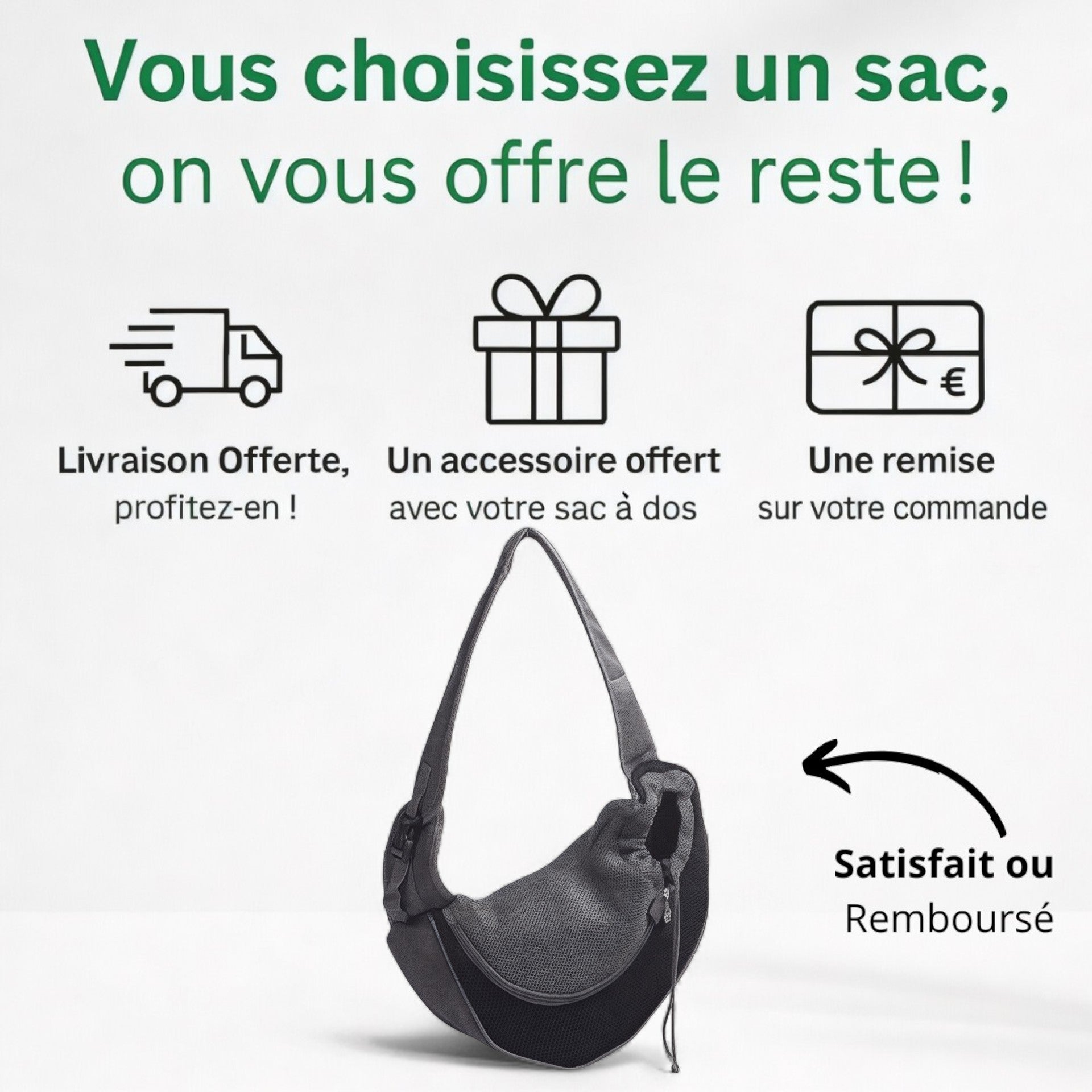 Sac bandoulière respirant pour chien EasyDog – Havresacs