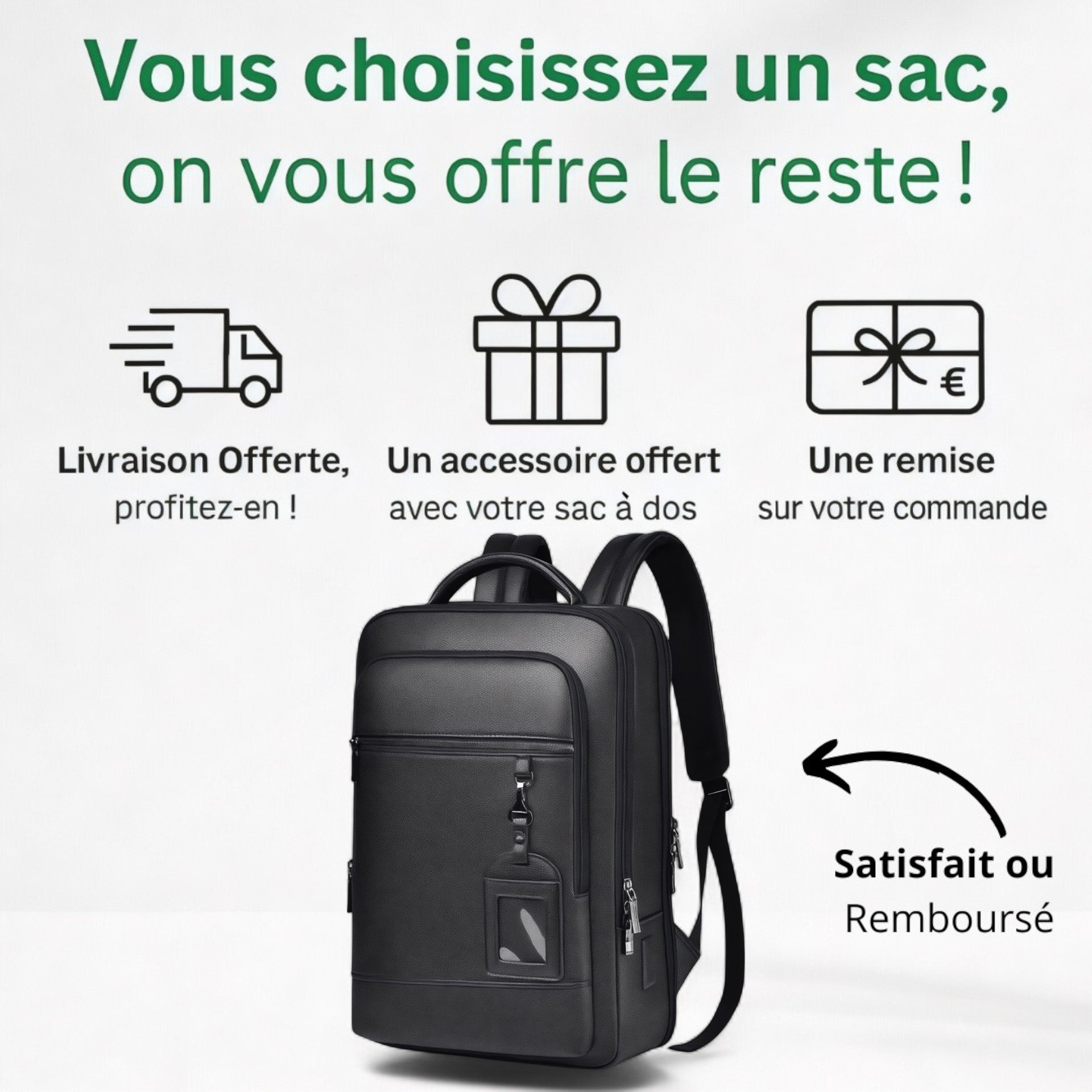 Sac à dos urbain tendance étanche de 15L – UrbanPro – Havresacs