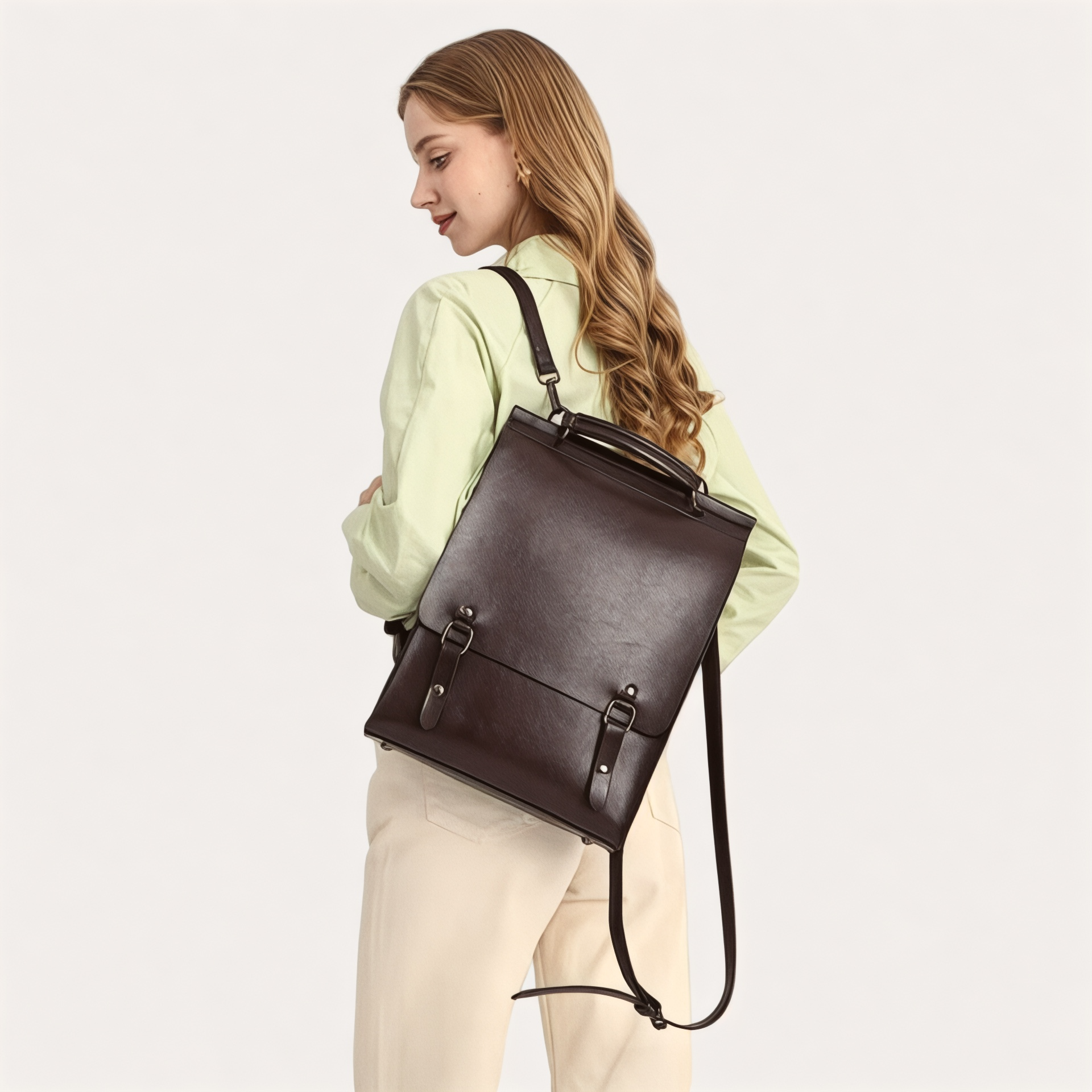 Sac à dos vintage en cuir véritable 10L pour femme – LeatherPro – Havresacs