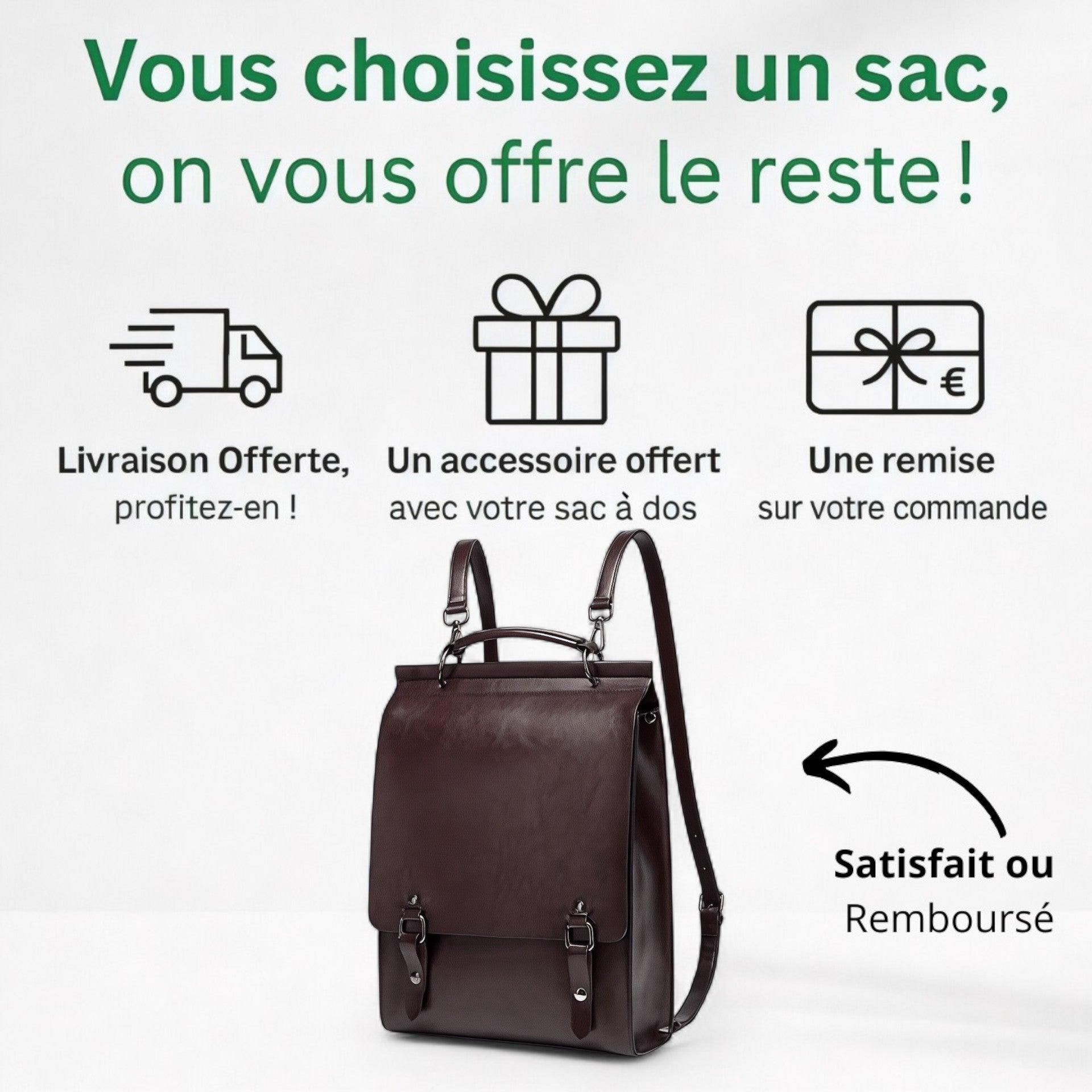 Sac à dos vintage cuir véritable 10L – LeatherPro – Havresacs