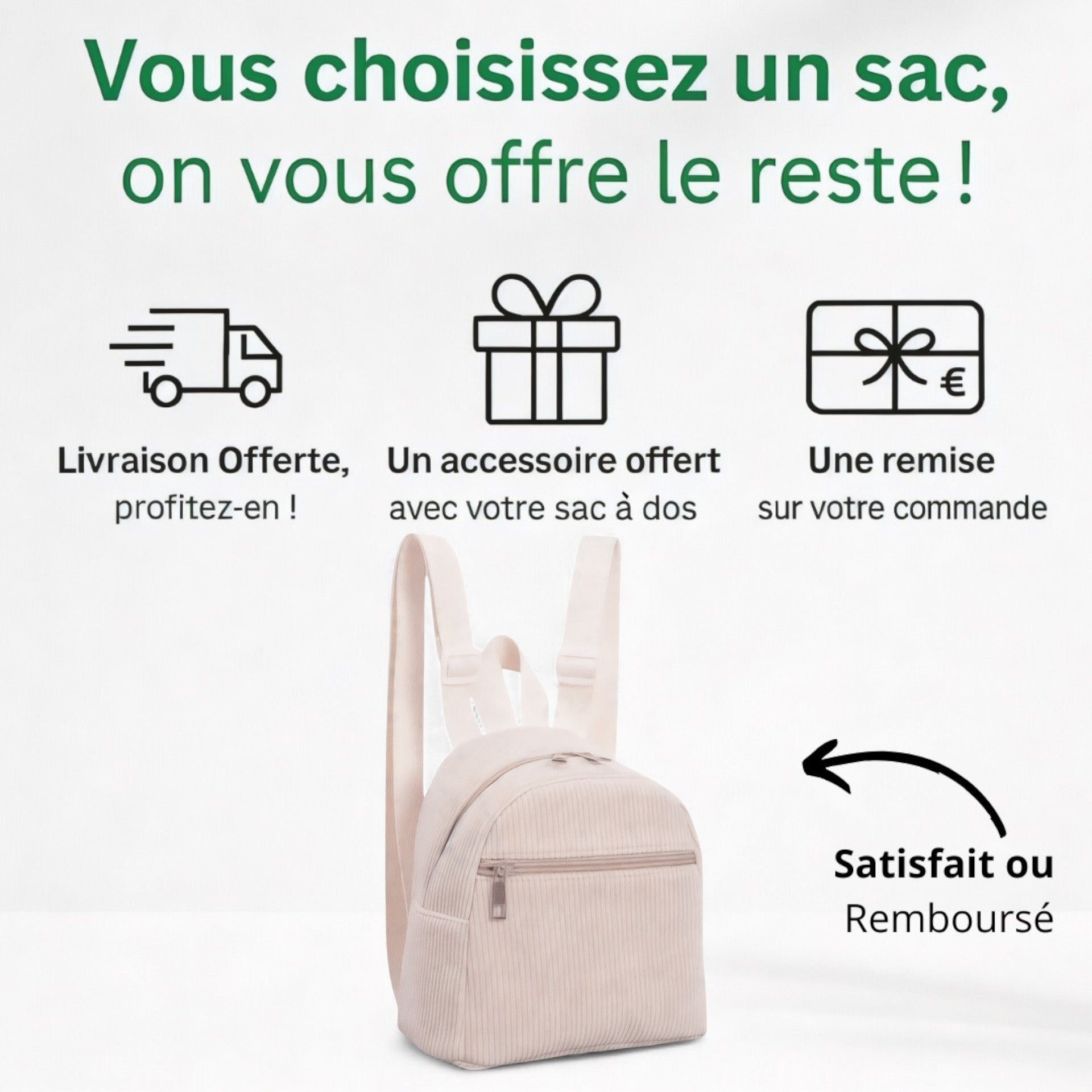 Sac à Dos Femme Minimaliste Velours 5L – KidStyle – Havresacs