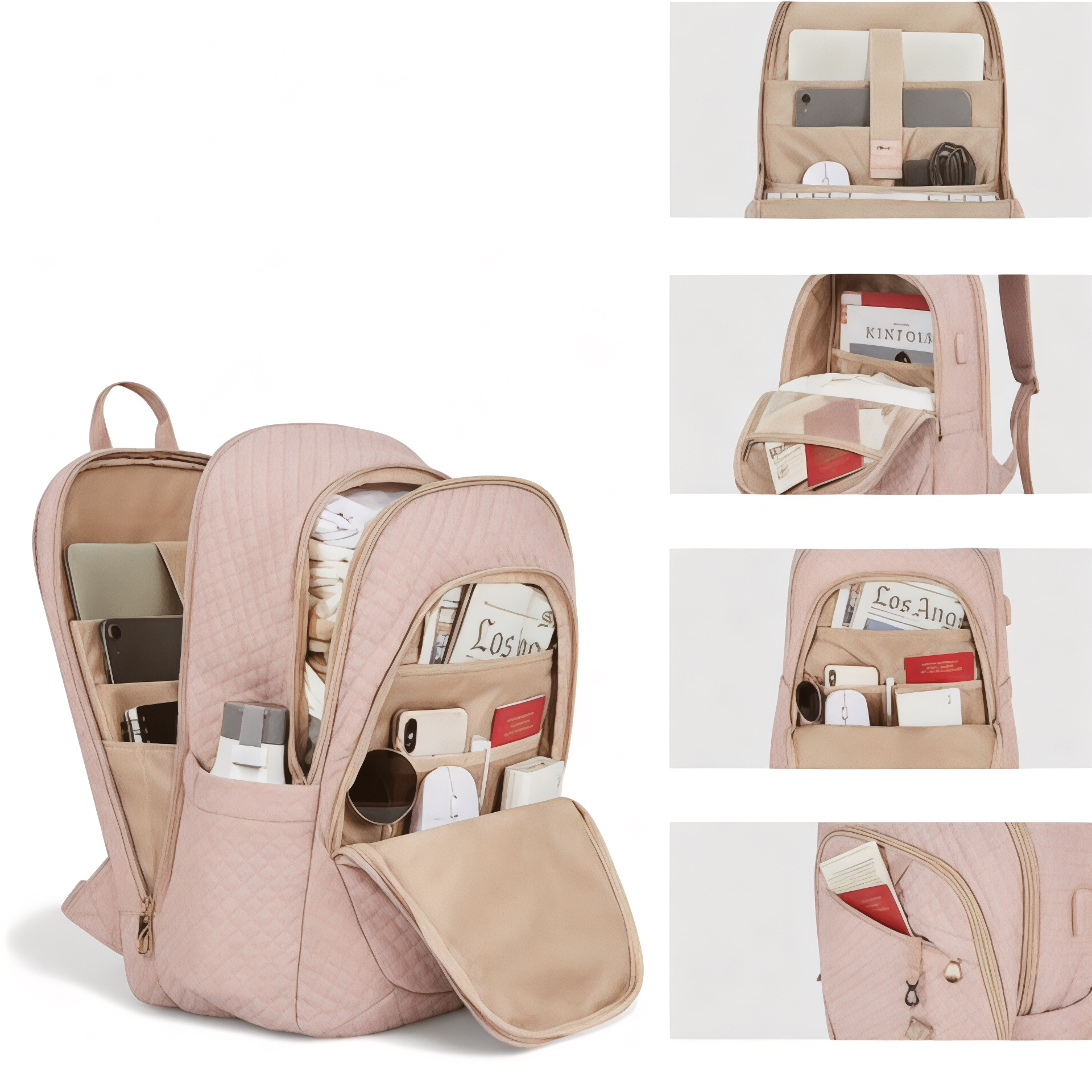 Sac à dos anti-vol avec USB 25L pour femme – SecureTravelPro – Havresacs