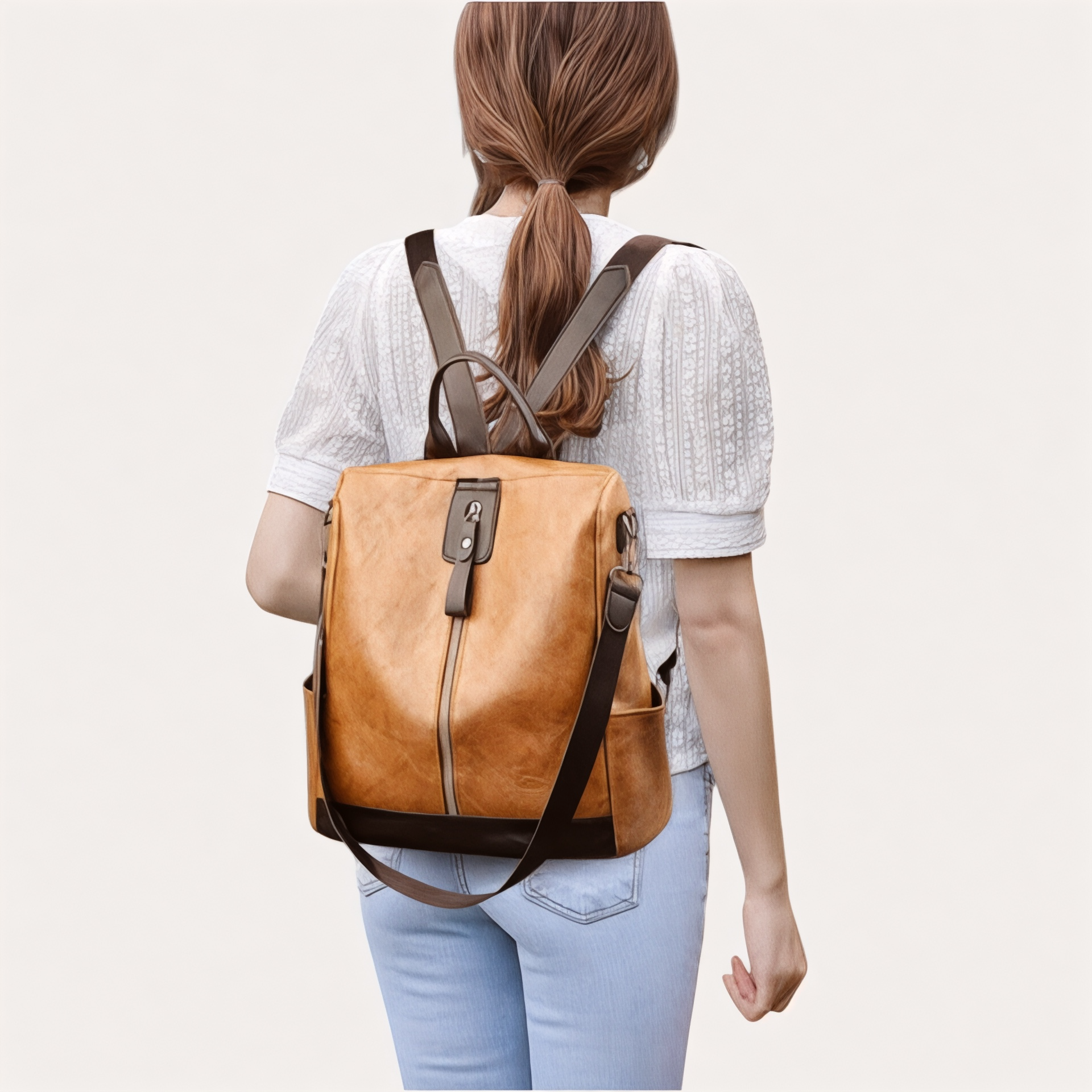 Sac à Dos Femme 2 en 1 PU 15L – DuoChic – Havresacs