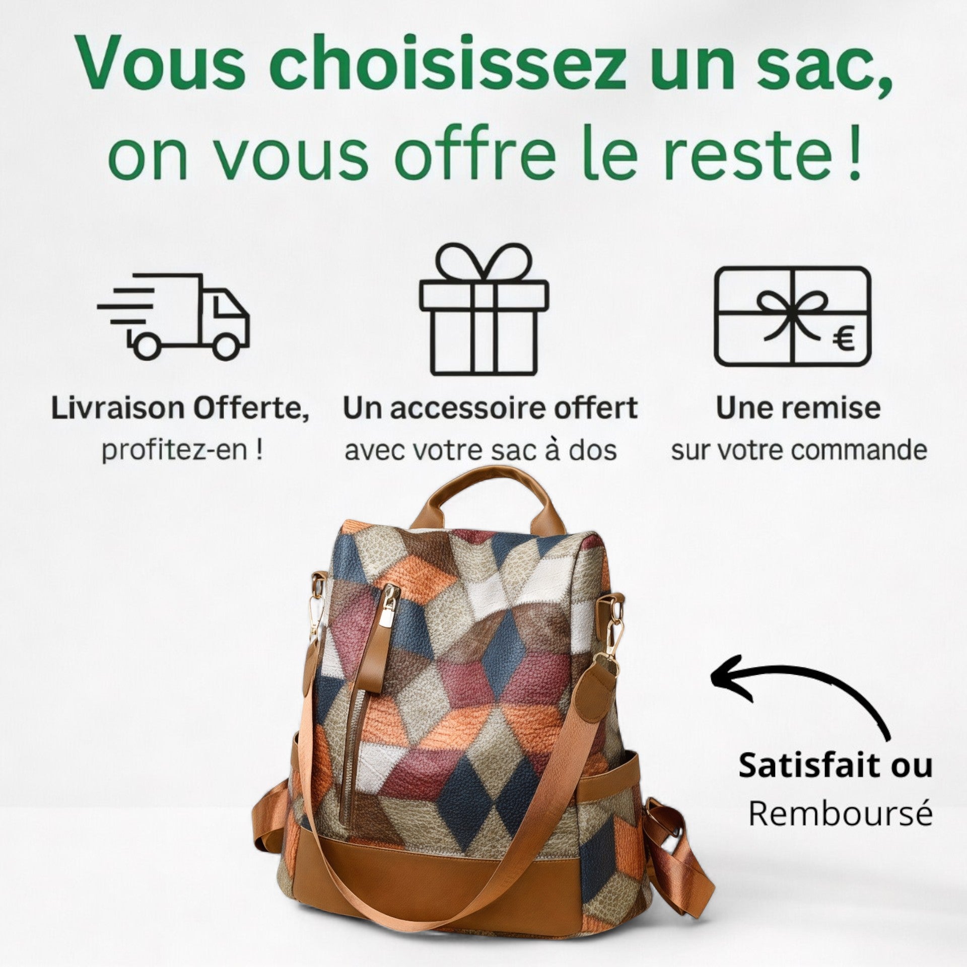 Sac à Dos Femme Anti-Vol 2 en 1, 15L – SafeChic – Havresacs