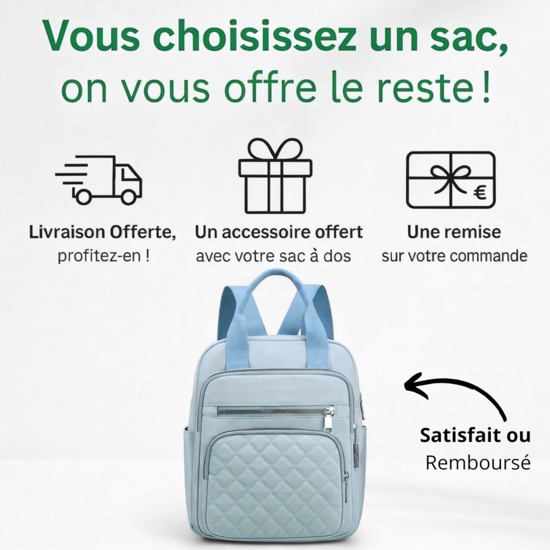 Sac à Dos Femme Toile 10L – CollegeChic – Havresacs