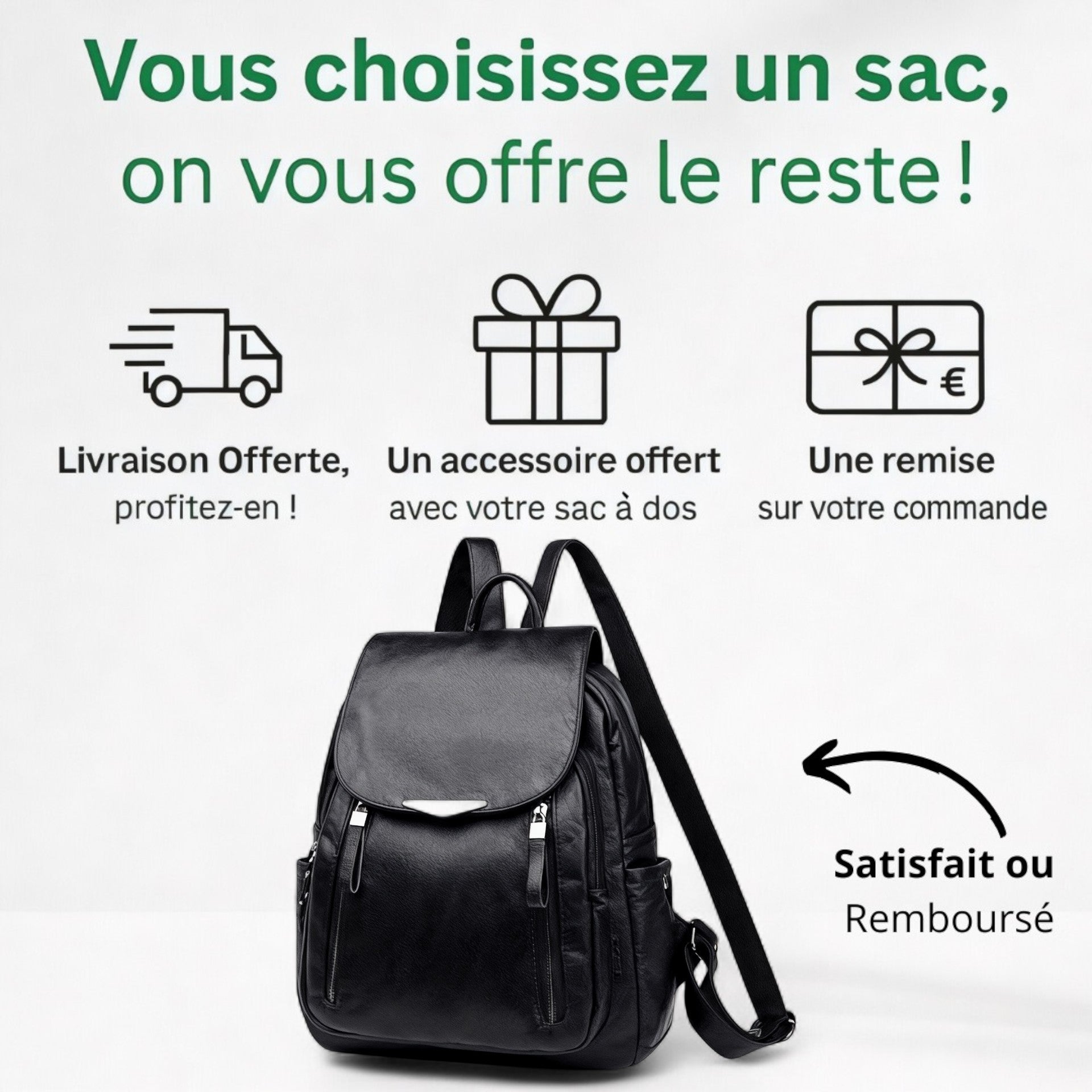 Sac à Dos Femme Cuir PU 10L – CityChic – Havresacs