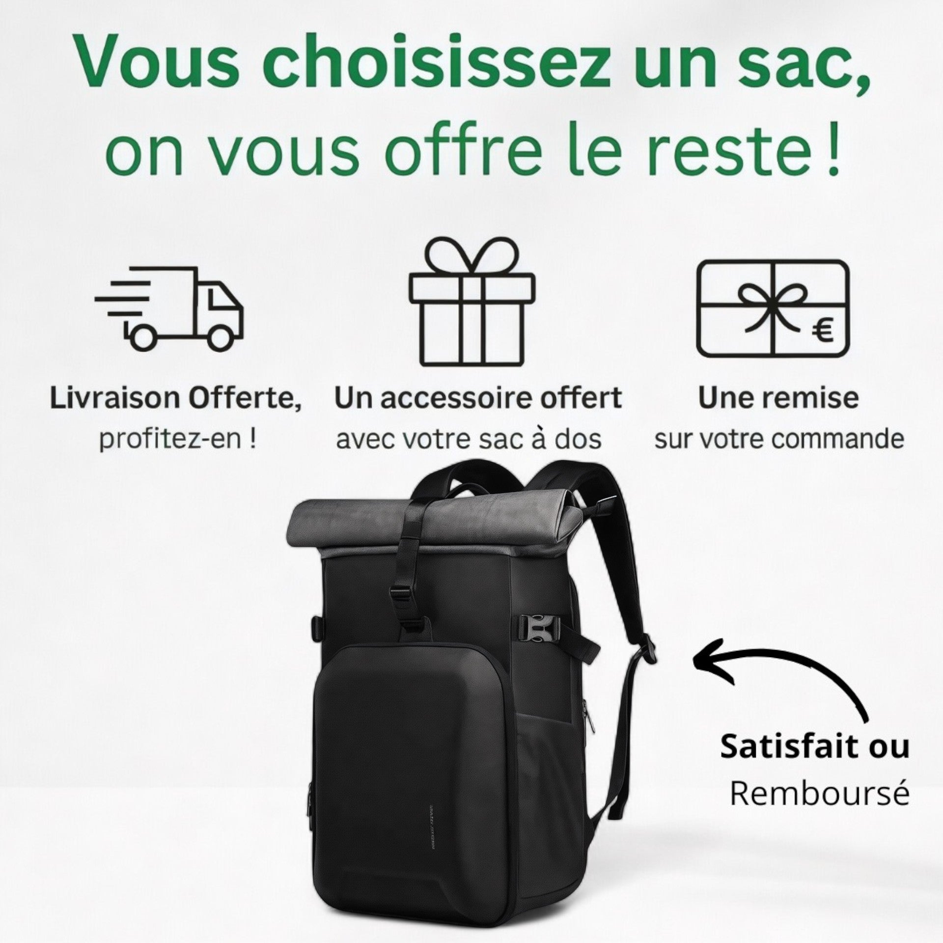Sac à dos antivol étanche de 20-30L, pc 15 pouces - Havresacs