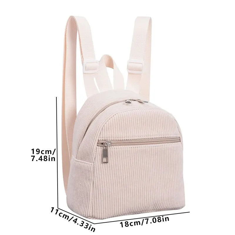 Sac à Dos Femme Minimaliste Velours 5L – KidStyle – Havresacs