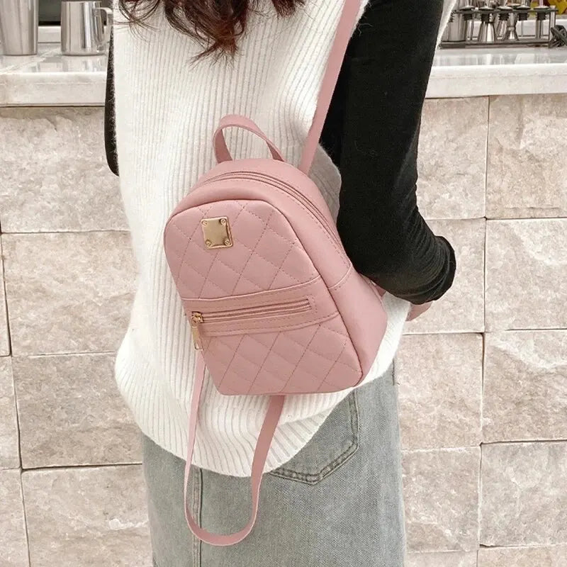 Sac à Dos Femme Cuir PU 5L – MiniGlam – Havresacs