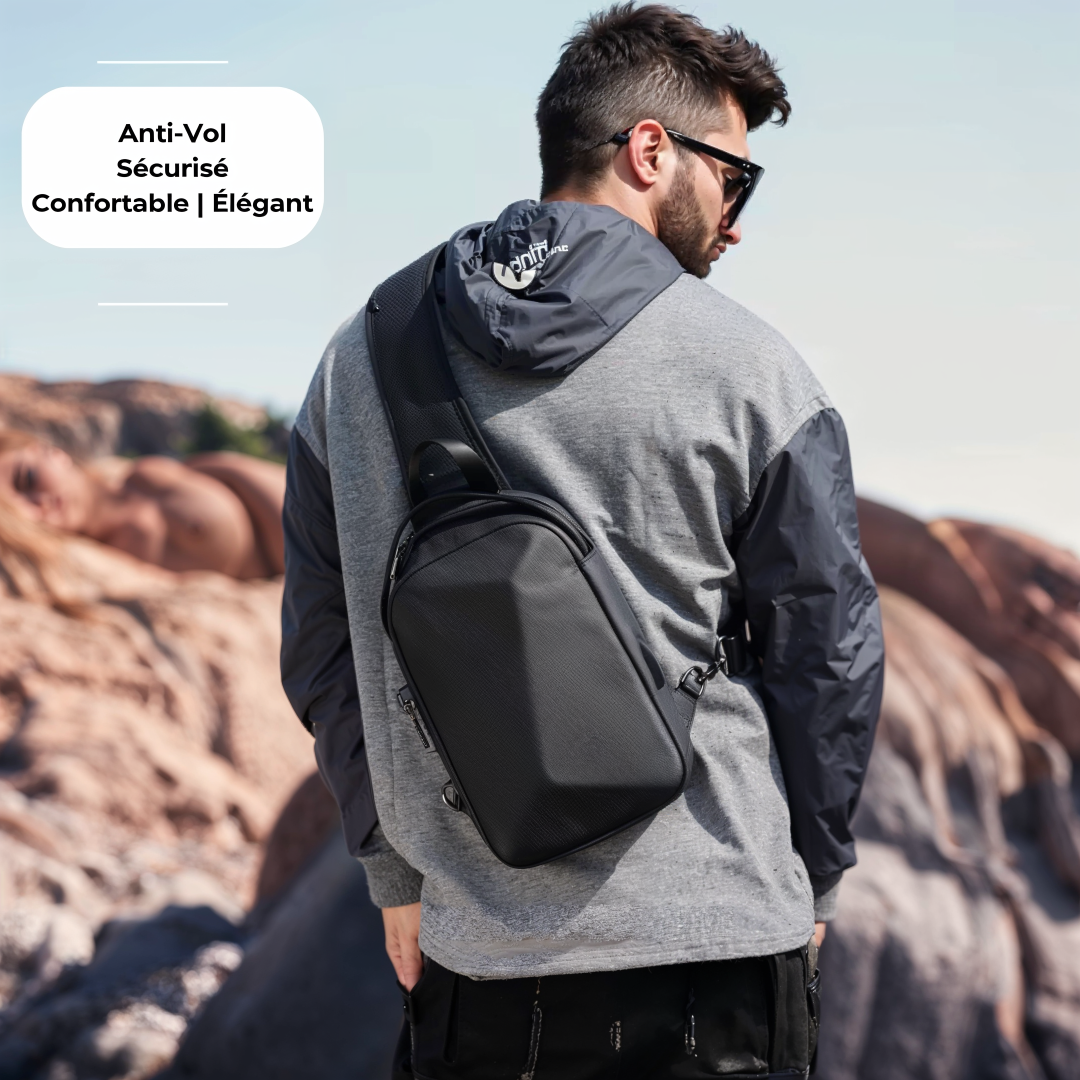 Sac bandoulière antivol waterproof – Urban Sling – Havresacs