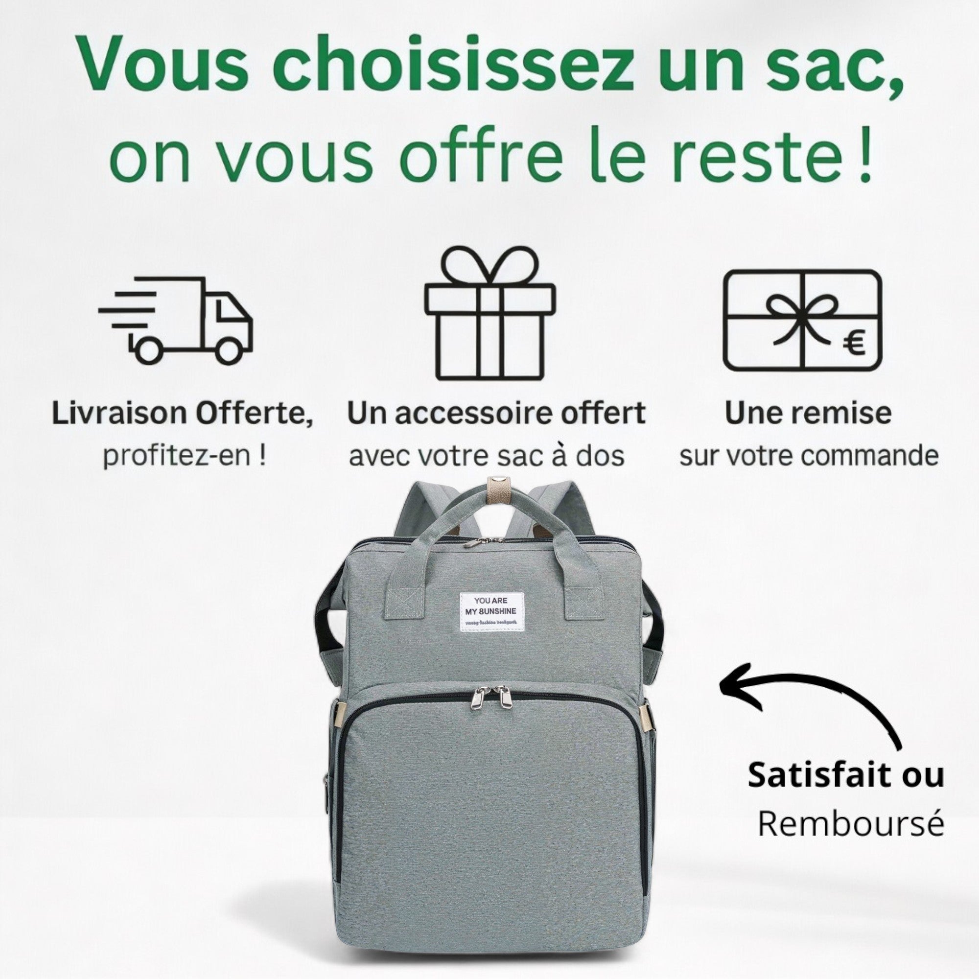 Sac à langer extensible pour parents ConfortMax – Havresacs